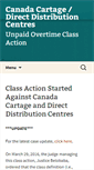 Mobile Screenshot of canadacartageclassaction.com